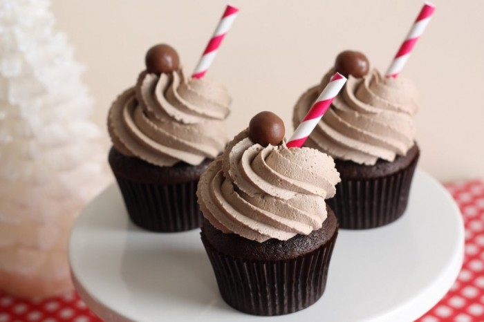 Chocolate Malt Cupcakes 3