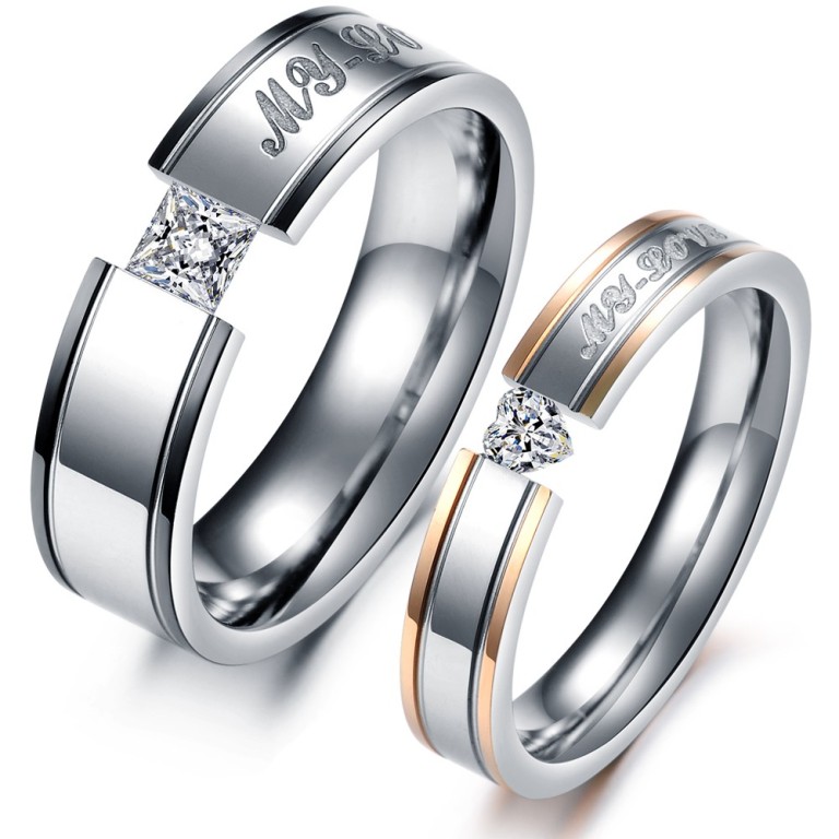 Fashion-Jewelry-316L-Stainless-Steel-font-b-Rings-b-font-Silver-Plated-Lovers-Couple-font-b
