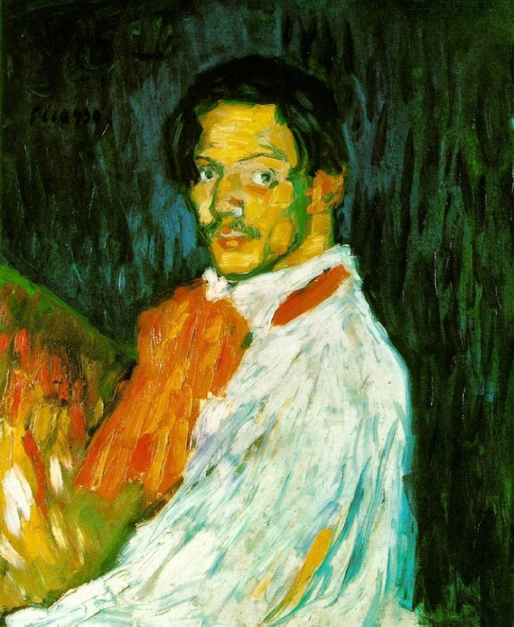 Picasso Autoportrait 'Yo, Picasso'. 1901. 73.5 x 60.5 cm. Oi