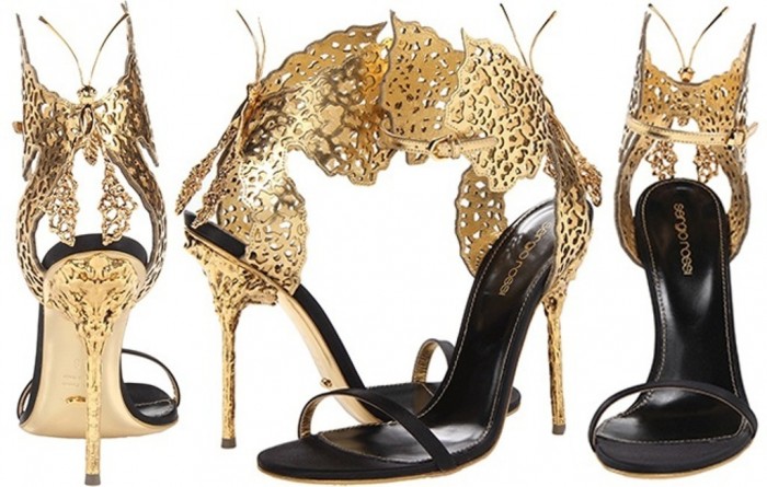 Sergio-Rossi-butterfly-sandal-gold-black-satin1