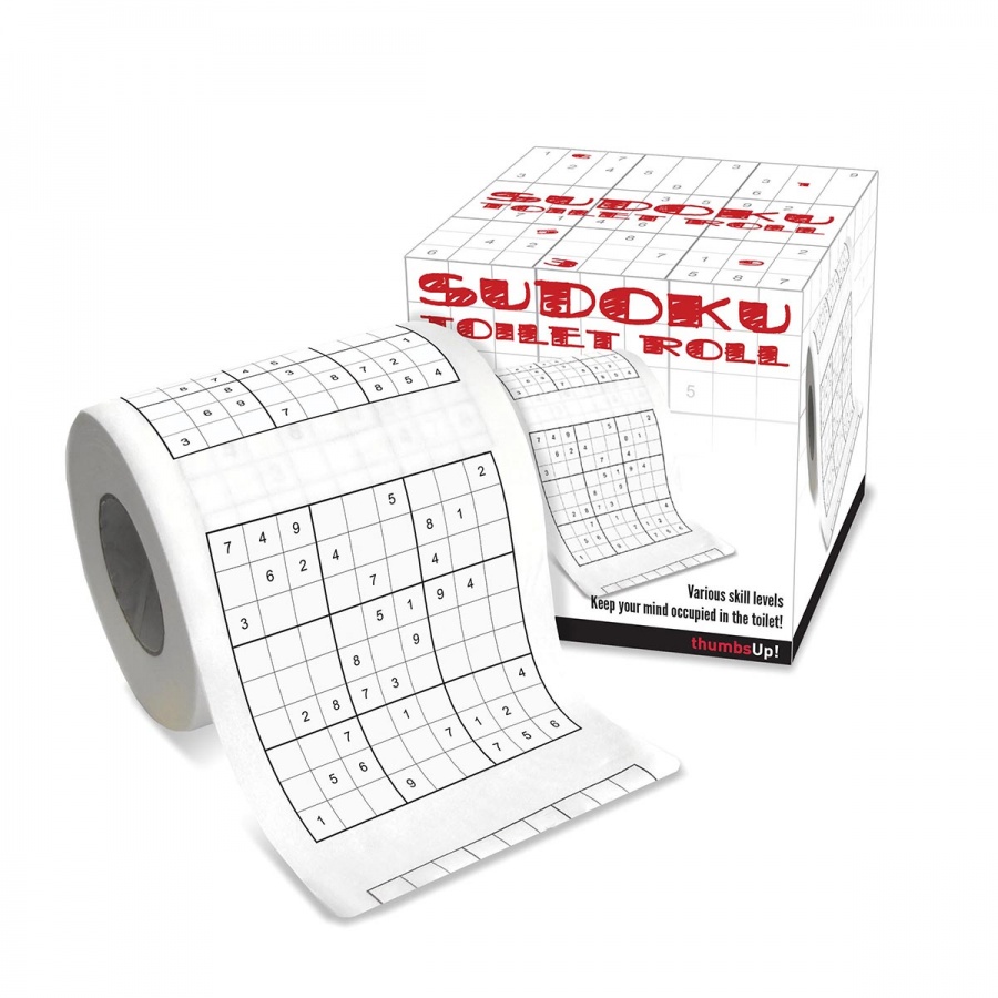 Sudoku toilet roll game to  enjoy your time while using the toilet