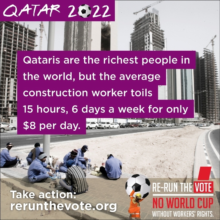 Top 10 Photos of Enslaved Workers in Qatar for the Sake of the World