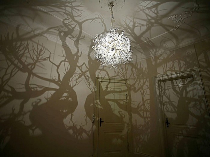 Unique chandelier to turn your room into a forest