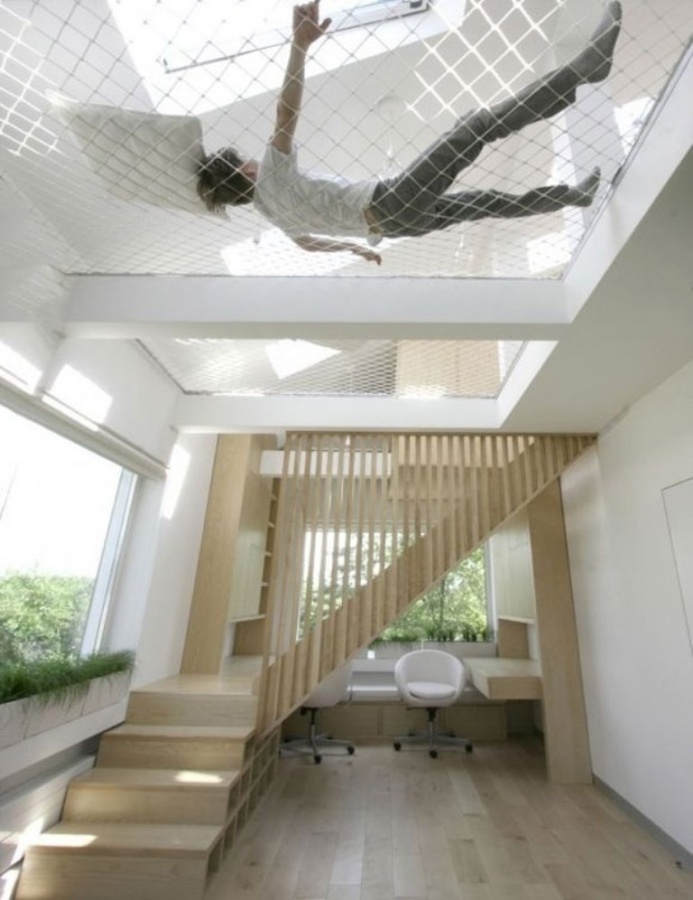 Hammock Over the Stairs