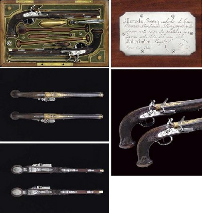 Pair of Nicolas-Noel Boutet pistols owned by Simon Bolivar