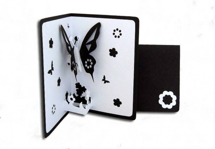 original_butterfly_pop_up_card_black