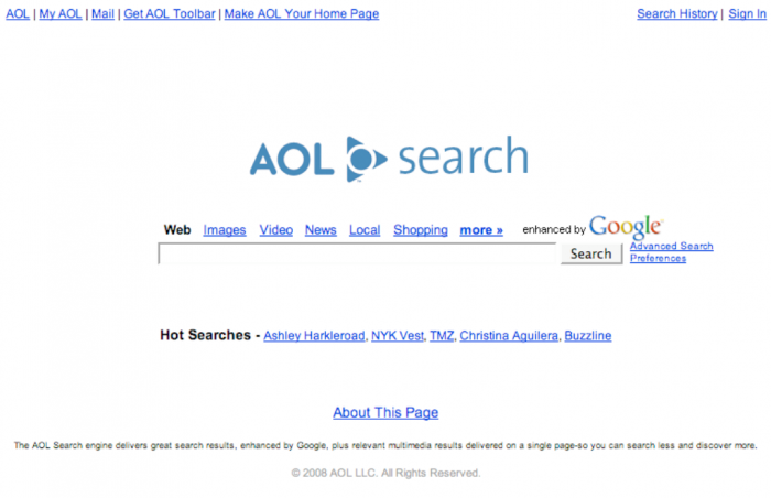 AOL search home