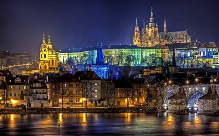 Prague-Night-view-Czech-Republic