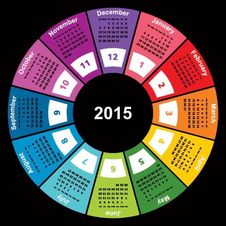1022-Geometric-shape-2015-vector-calendar