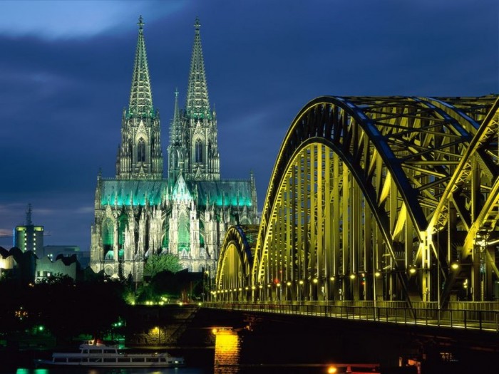 Germany Cologne_Cathedral_Hohenzollern_Bridge_Germany_tourism