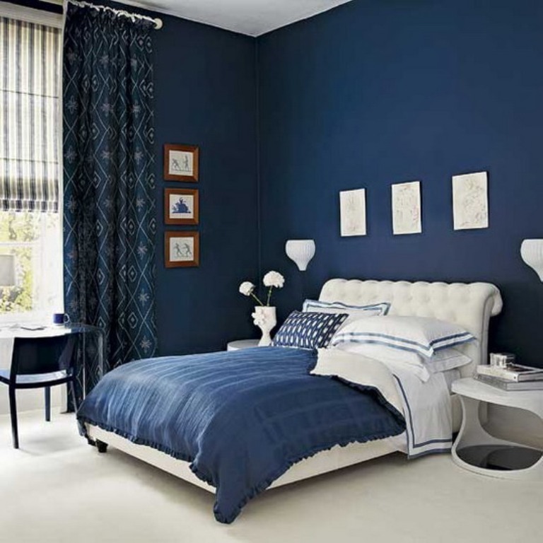 Modern-Bedroom-Designs-in-Deep-Blue-Scheme