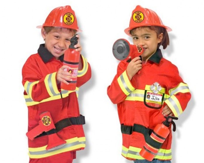 Melissa & Doug Fire Chief Role Play Costume Set