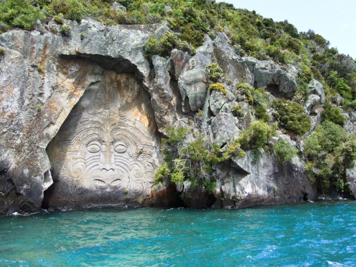 New Zealand Lake-Taupo-Maori