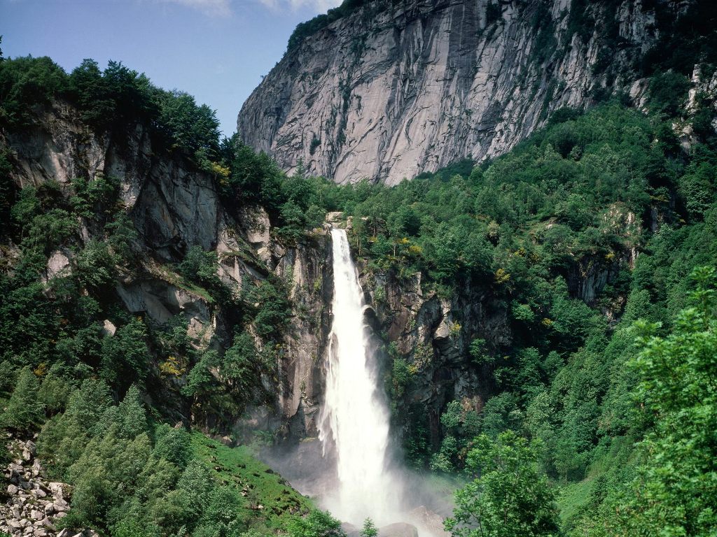 Ticino-waterfall-Switzerland