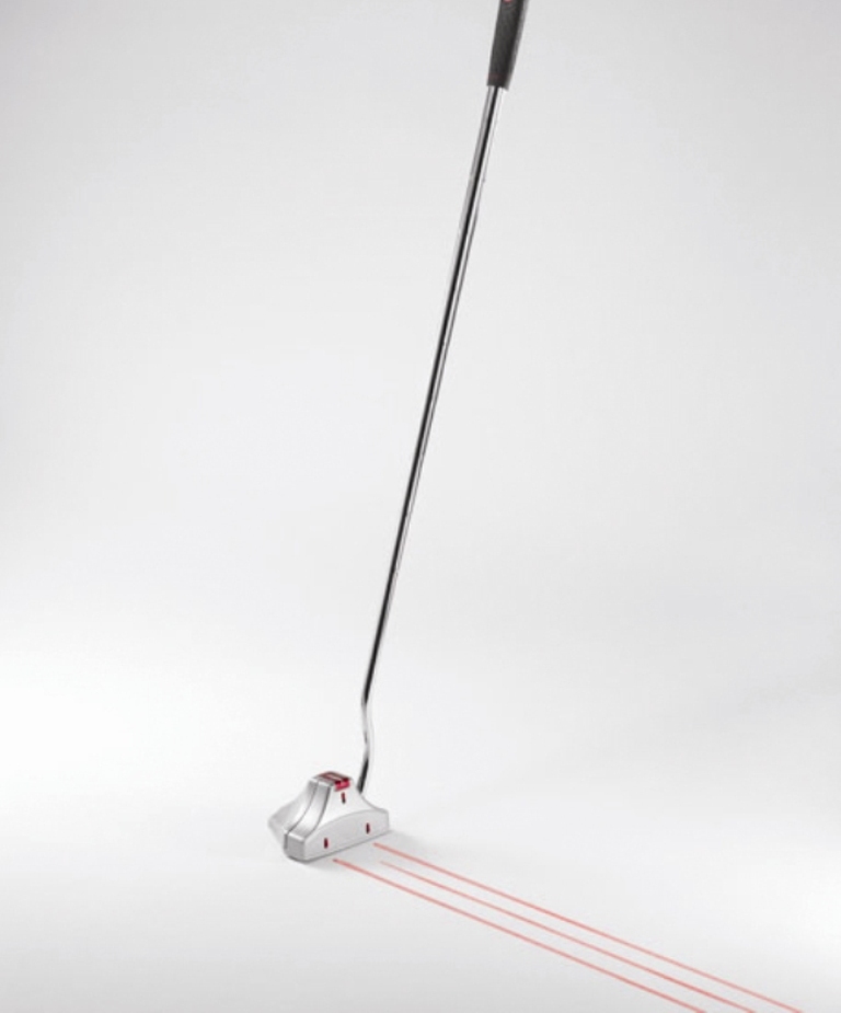 Laser putter to help him score more points in golf