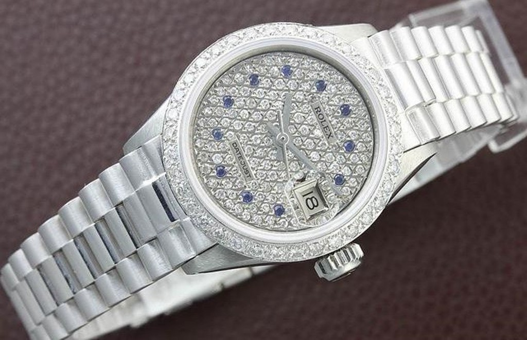 Rolex Datejust Ladies White Gold Watch – $59,100