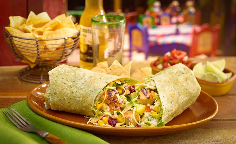 Rubio's tropical wrap salad
