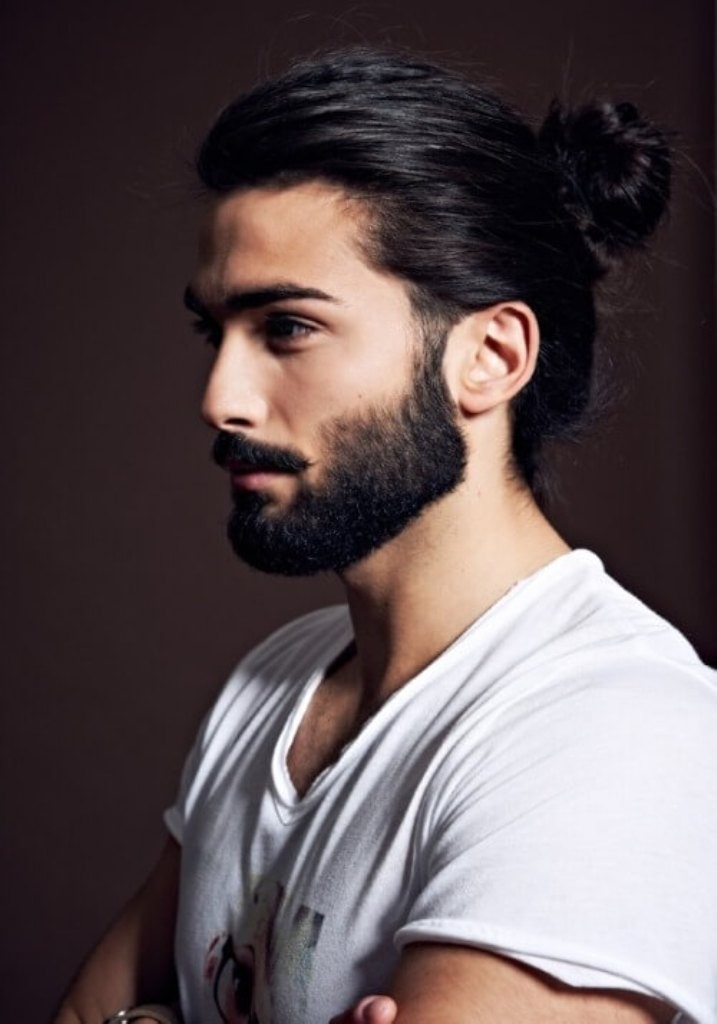 beard with man bun and top knot (5)