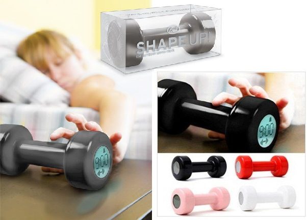 dumbbell alarm clock