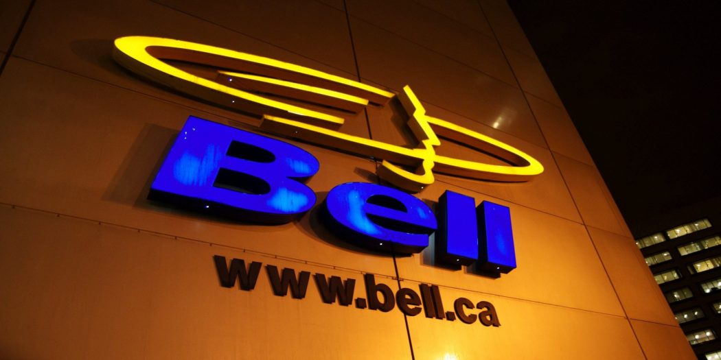 Nightime shot of Bell Corporate Logo,Montreal, Quebec Mario Beauregard/CPI/The Canadian Press