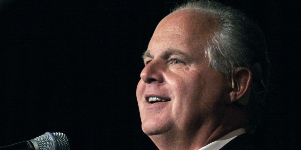 Rush Limbaugh Gives A Speech In Michigan