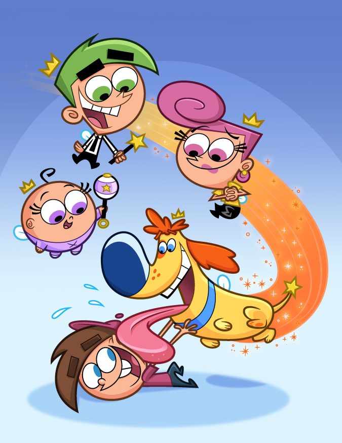 The Fairly OddParents (Fairly Odd Pet), Timmy, Cosmo, Wanda, Poof and Sparky. Photo credit:Nickelodeon ©2013 Viacom International, Inc. All Rights Reserved