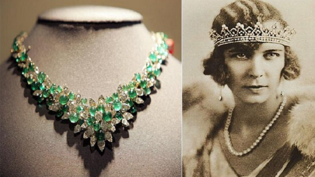 Queen Marie Jose’s Emerald and Diamond Necklace
