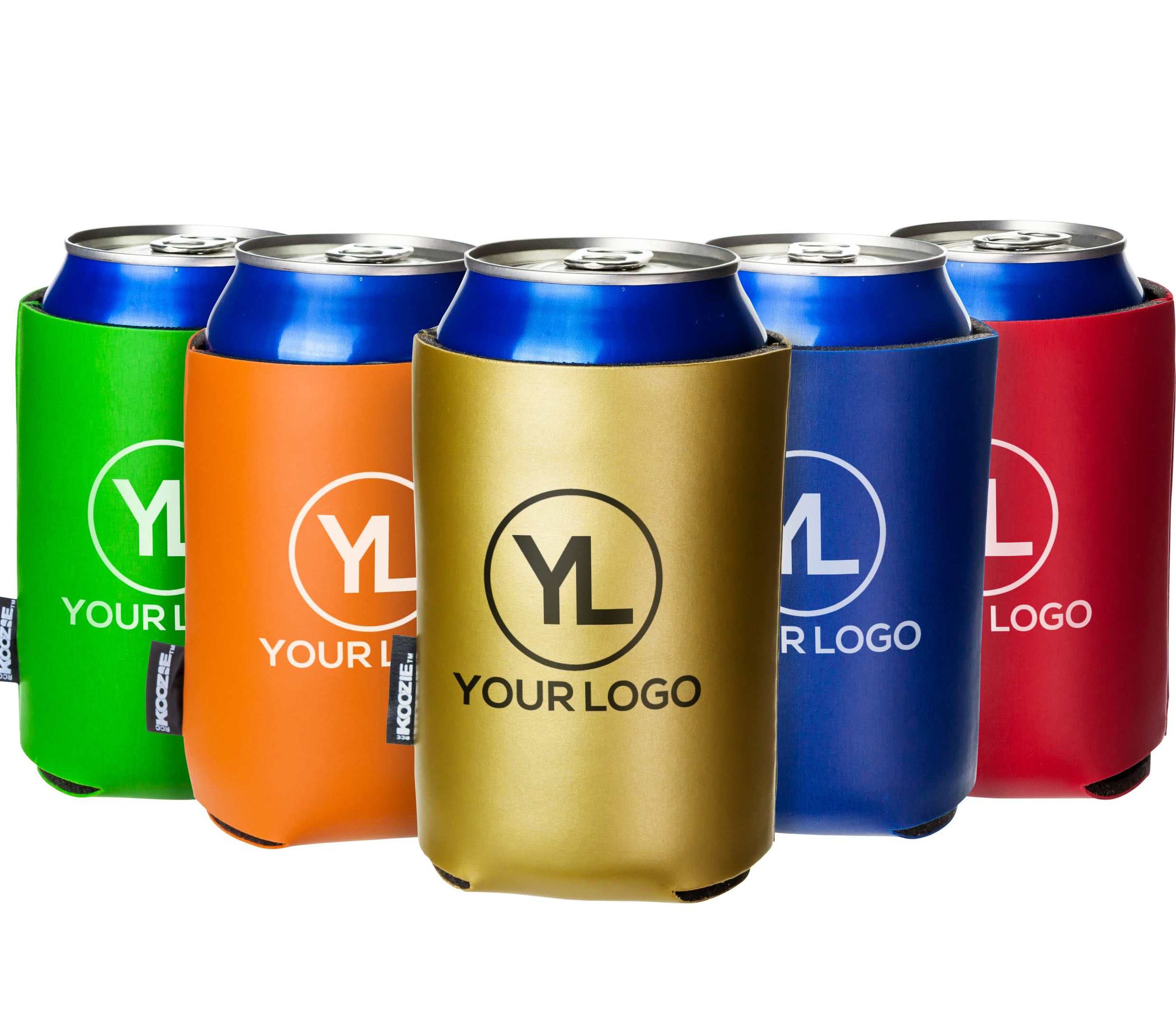 company logo koozies