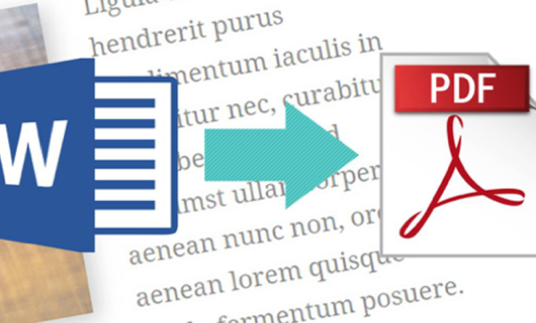 Convert a Microsoft Word Document to a PDF