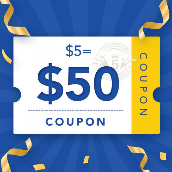 5$ = 50$