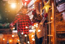 outdoor Christmas lights