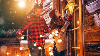 outdoor Christmas lights