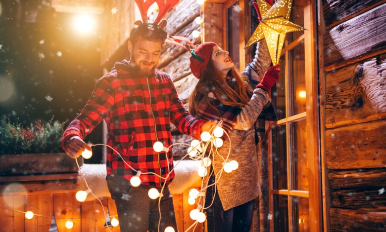 outdoor Christmas lights