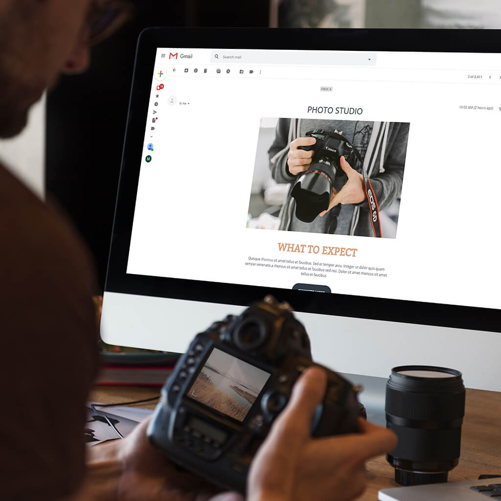 photographer Create an Email Register