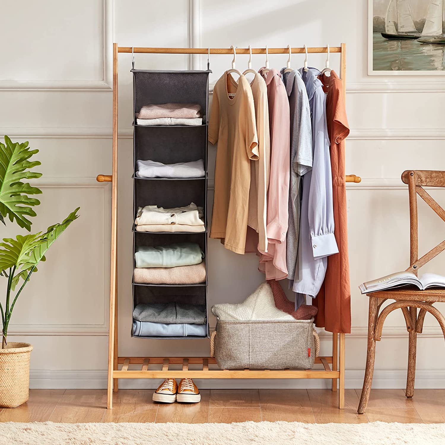 Lifewit 5-Shelf Hanging Closet Organizer