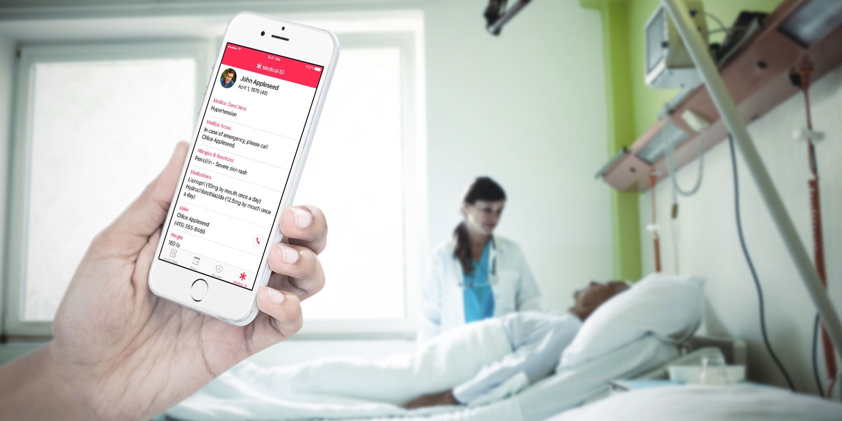 Apple Health App Medical ID in Case of Emergency