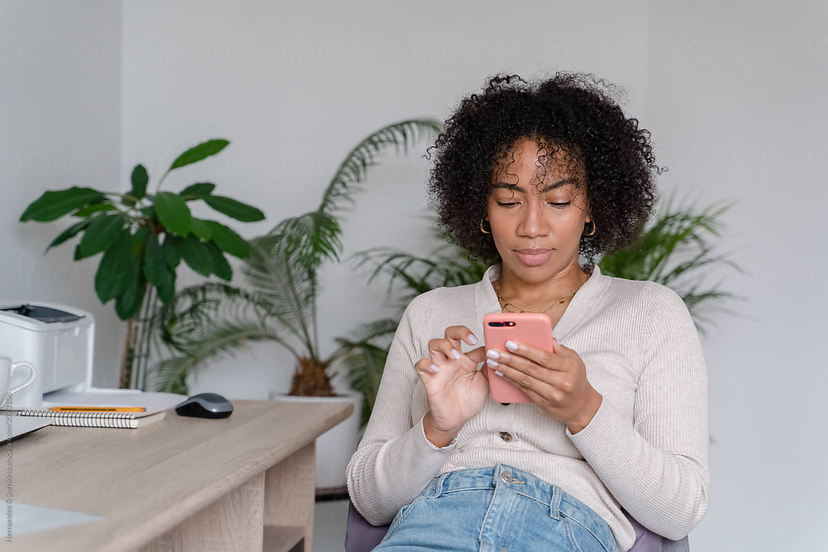 woman use phone
