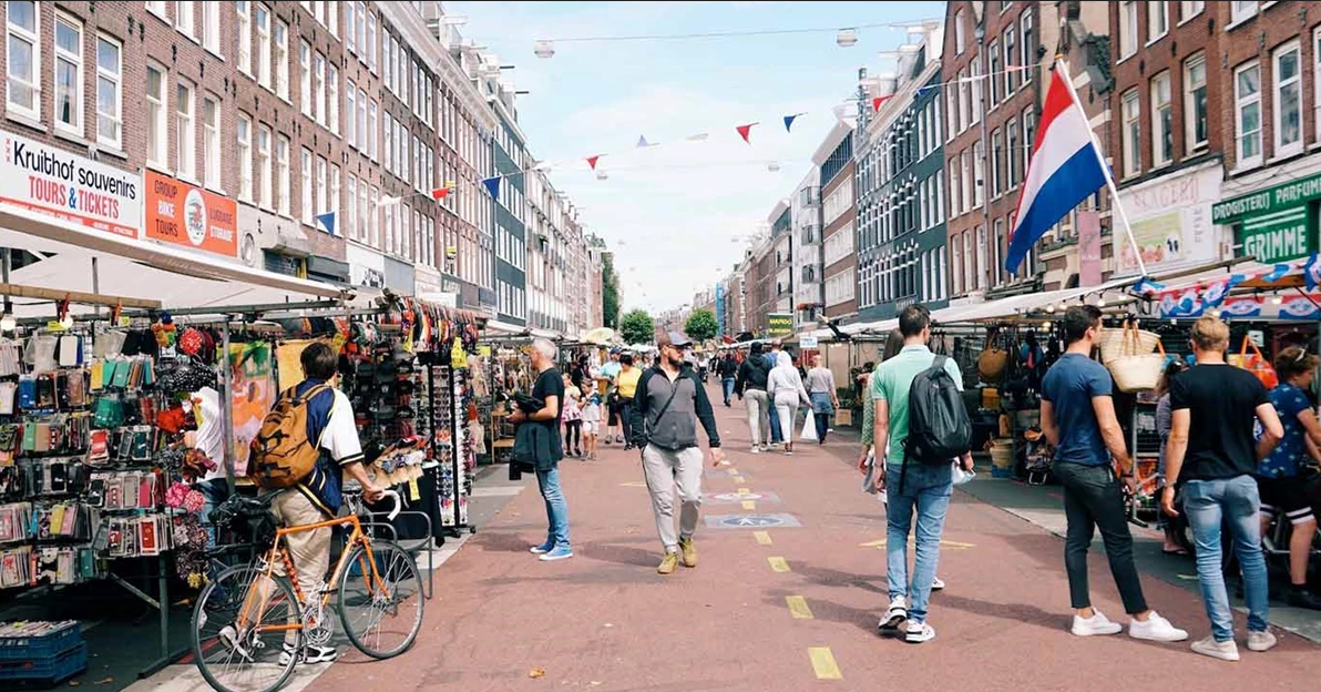 Albert Cuyp Market in Amsterdam