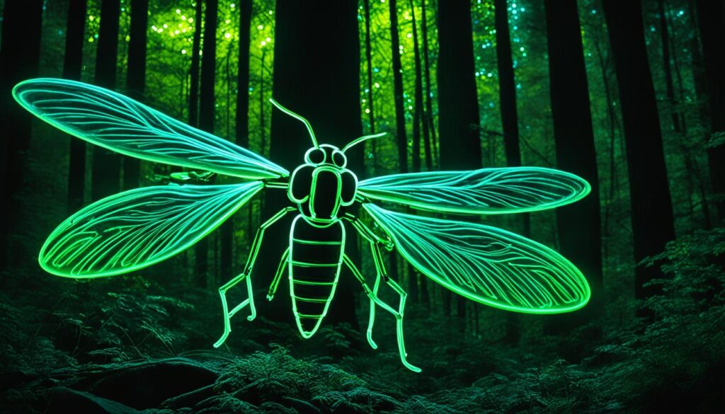 bioluminescent light painting