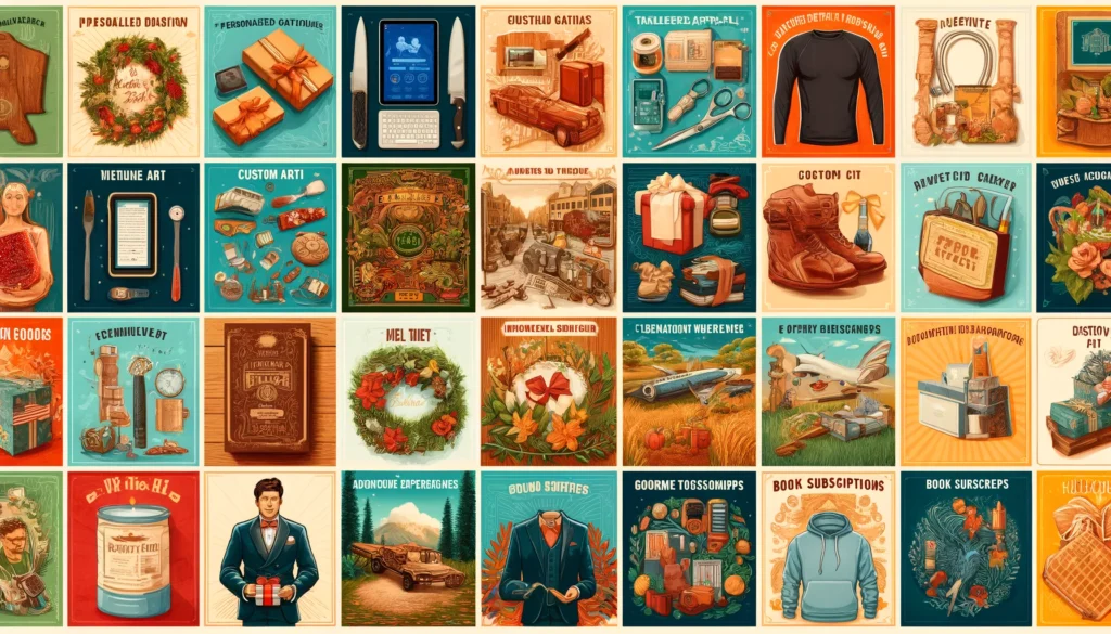 Collage of Unique Father's Day Gifts