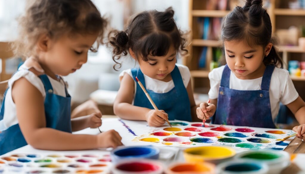 Watercolor resist art for young kids