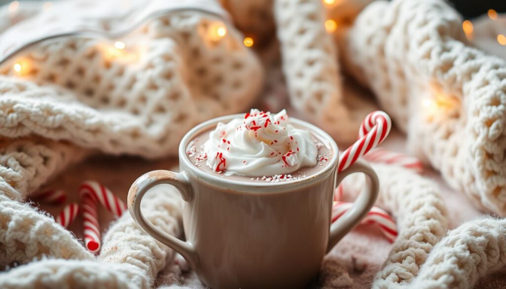 vegan peppermint hot chocolate