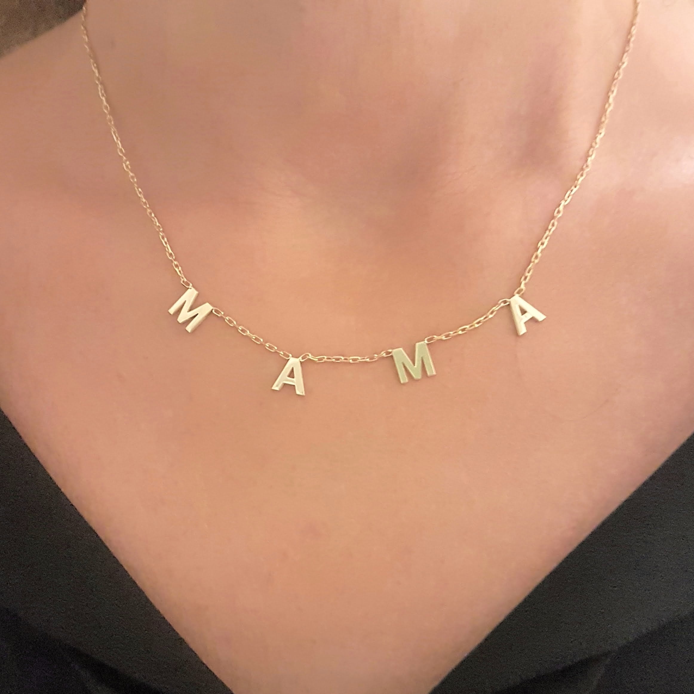NIBASTAR Stainless Steel Heart Initial Jewelry Set - Letter Necklace & Adjustable Bracelet For Women, Golden