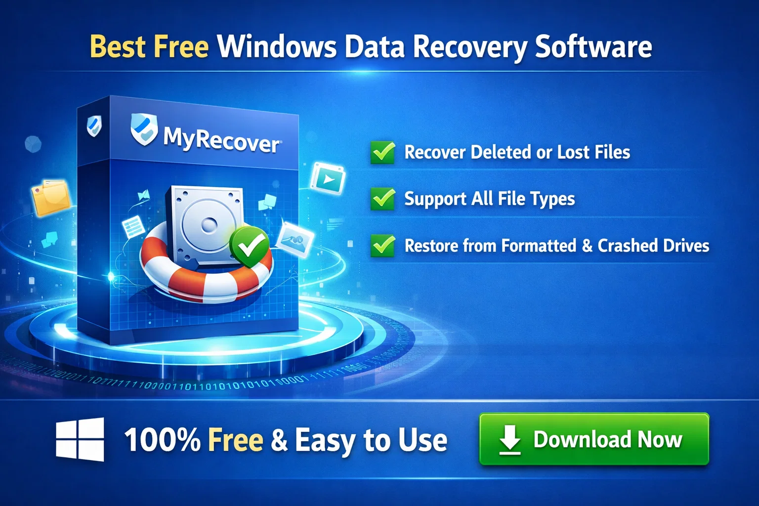 Best Free Windows Data Recovery Software - MyRecover