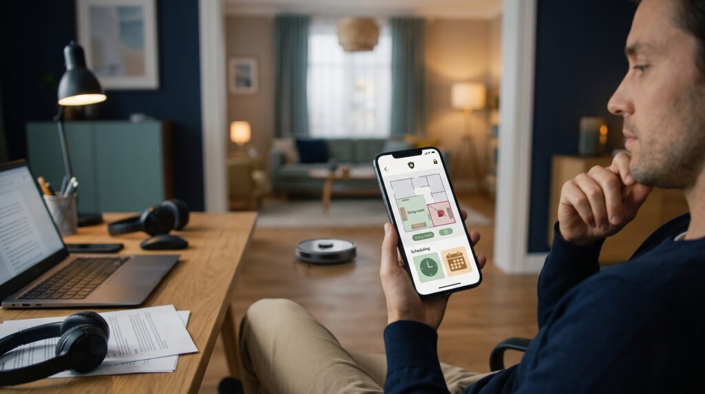 App Controls, Scheduling, Privacy and Smart-Home Management