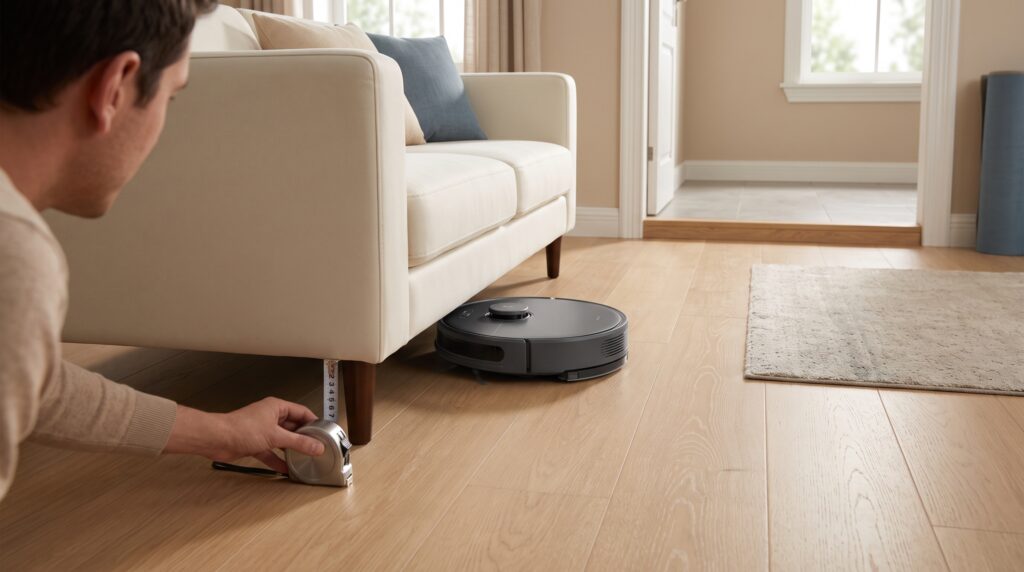 Measuring Furniture Clearance and Floor Transitions
