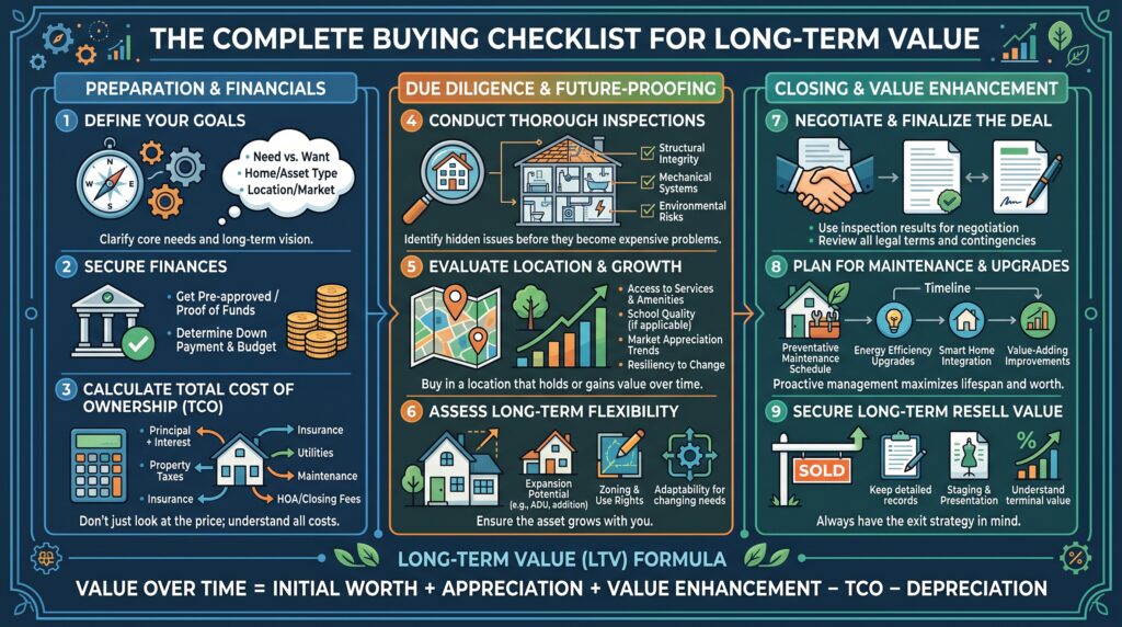 The Complete Buying Checklist and Long-Term Value